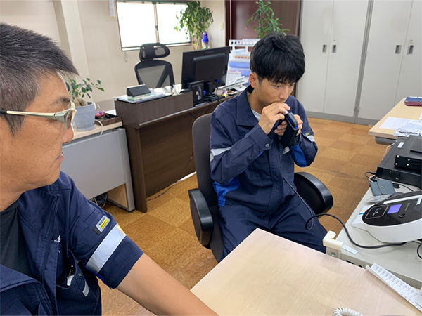 点呼 アルコールチェック
